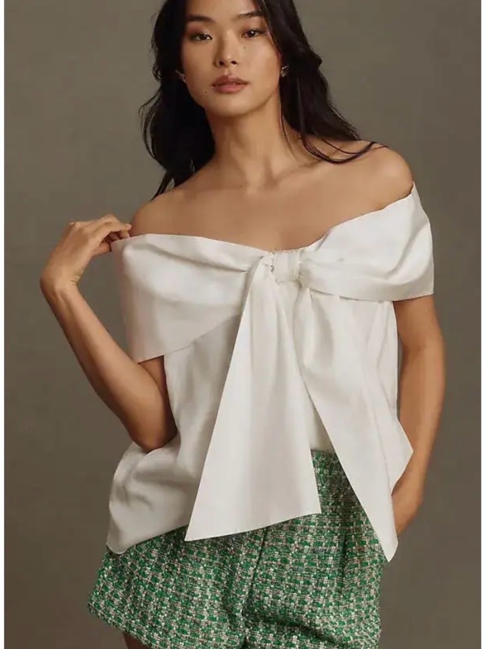 Mare Mare Off-Shoulder Bow Top